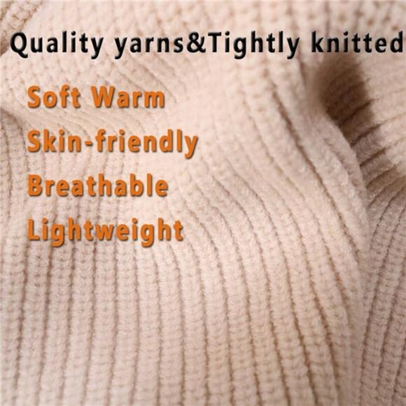 Women\'s Winter Hat Wool Blend Hooded Scarf Hat Balaclava main image 5